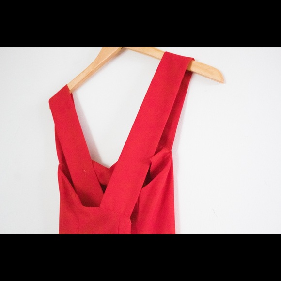 P.J. Klein | Vintage 1980’s Minimalist Red Dress - Picture 15 of 15